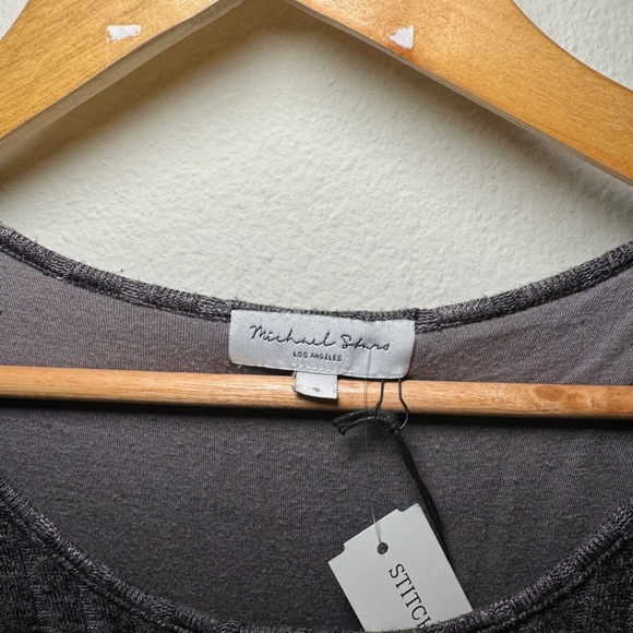 Michael Stars Jasper Rib Knit Dress NWT Women’s Small – Long Sleeve Crew Neck - Picture 3 of 7